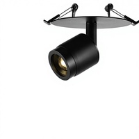 Spot LED encastré en aluminium à intensité variable, orientable, avec trou de fixation, garantie 3 ans, modèle Agi32 pour plafond, salon et mur domestique