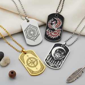 Etiquetas <span class=keywords><strong>Personalizadas</strong></span> <span class=keywords><strong>de</strong></span> Acero Inoxidable para Perros, Etiquetas <span class=keywords><strong>de</strong></span> <span class=keywords><strong>Identificación</strong></span> <span class=keywords><strong>de</strong></span> Metal con Logotipo Animal, Etiquetas para Perros con Llavero y Nombre - Product Image 3