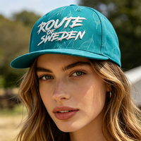 Casquette Snapback Unisexe à Visière Plate avec Broderie 3D Personnalisée, Logo Lettre, Style Sportif Décontracté, Idéale pour les Fêtes et les Activités de Plein Air