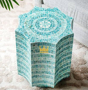 Mesa Auxiliar Hexagonal Moderna Multifuncional de Nácar para Sala de Estar, Muebles de Lujo de Vietnam a Precio Económico - Product Image 4