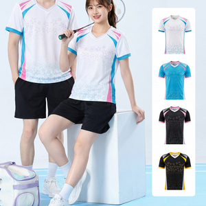 Conjunto de Camiseta de Bádminton Personalizada para Hombre y Mujer, de Secado Rápido, Transpirable, de Alta Calidad, Camiseta de Manga Corta - Product Image 1