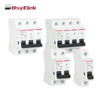 Vente chaude 1P 2P 3P 4P 63A 125A AC MCB Mini disjoncteur interrupteur d'isolement