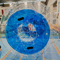 Balle flottante gonflable pour marcher sur l'eau, jeu aquatique pour enfants et adultes, fête au bord de la piscine, PVC