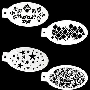 Nontoixc Fliexable Durable divers pochoirs de <span class=keywords><strong>peinture</strong></span> de visage réutilisables pour la conception de tatouage d'aérographe - Product Image 4