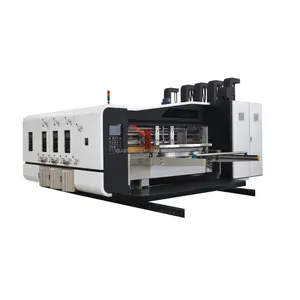 Máquina de fabricación de cartón corrugado, Impresión de cajas de pizza, troqueladora, embalaje
