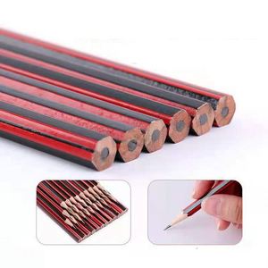Custom Logo Hexagon Wooden Hb Standard <b>Eraser</b> 2B Hardness Loose Packaging Black Wood Pencil Color Lead School Office - Product Image 4
