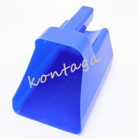 Cuillère doseuse pour animaux de compagnie de haute qualité, durable, antidérapante, en plastique, bleue, rouge, verte, jaune, en vente