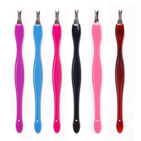 Outils et fournitures de nail art en gros : Repousse-cuticules, grattoir à cuticules, couteau à cuticules pour la réparation des bords des ongles, couteau à cuticules angulaire portable