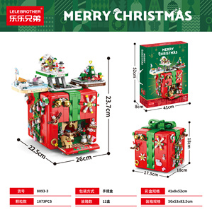 Gran caja de rompecabezas interactivo 3D creativo DIY ensamblar juego de bloques de construcción cuadrados de plástico con mecanismos modelo de juguete - Product Image 6