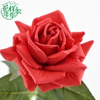 Realistiche, aanvoelende kunstmatige rode/roze/witte rozenstelen van hoge kwaliteit voor bloemstukken thuis, bruiloften, feesten en paasdecoratie