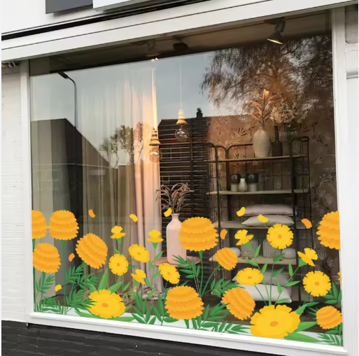 WHOLESALE Custom Static Cling Window Sticker No Glue Removable Reusable UV Print for Store Car Glass Factory Direct