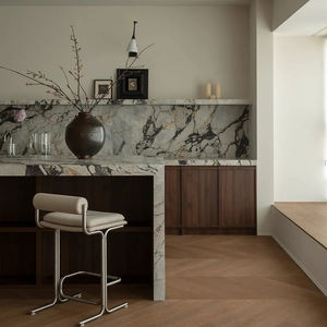 Tabouret <span class=keywords><strong>de</strong></span> <span class=keywords><strong>bar</strong></span> haut en acier inoxydable <span class=keywords><strong>de</strong></span> style minimaliste moderne, luxe, pour la maison, l'hôtel, la salle à manger, le commerce, avec dossier, pour le salon - Product Image 4