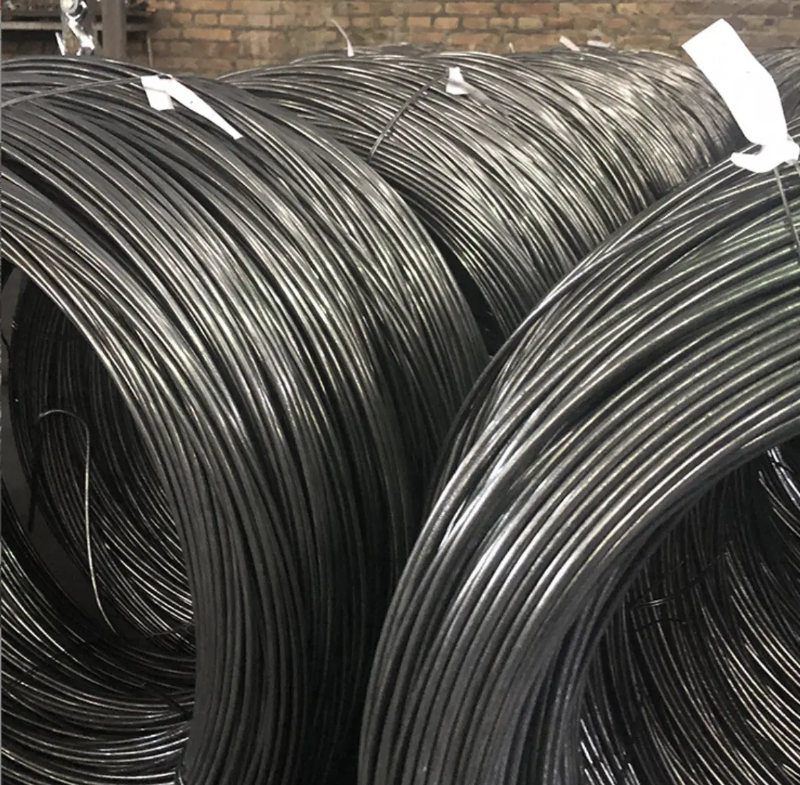Bwg fil de fer noir recuit doux torsadé en acier à ressort à haute teneur en carbone 16 22 tailles fil de Construction de liaison coupe de soudage ASTM