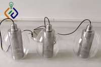 Lustre moderne pour cuisine, salon, bar, restaurant, hôtel, maison, 3 lumières, abat-jour en verre