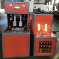 Máquina de Moldeo por Soplado de Botellas PET Semiautomática de 2 Cavidades y 5L con Motor PLC de Alta Productividad
