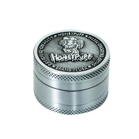 Broyeur à herbes de 40 mm, processus d'impression, 3 parties, alliage de zinc, broyeur à herbes pour cigarettes, personnalisable pour les accessoires de fumoir