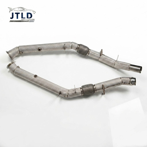 Collecteur d'échappement en acier inoxydable SS304 entièrement blindé thermiquement pour Mercedes Benz W166 <span class=keywords><strong>GLE500E</strong></span> <span class=keywords><strong>4MATIC</strong></span> M276 conduite à gauche - Product Image 1