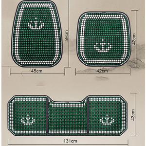Xiangtaขายร้อน 2023 รถอุปกรณ์ตกแต่งภายในไม้ไผ่เบาะหนังOriginal Customไม้ลูกปัดฝาครอบที่นั่ง - Product Image 4