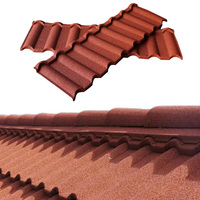 Tuiles de toiture en métal revêtues de pierre (Galvalume) modernes, légères, isolation thermique et acoustique, installation facile pour les maisons
