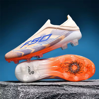 Chaussures de football UA Quality F50 personnalisées en gros, chaussures de football MESSI avec crampons longs FG AG pour homme et enfant, chaussures de sport RONALDOS