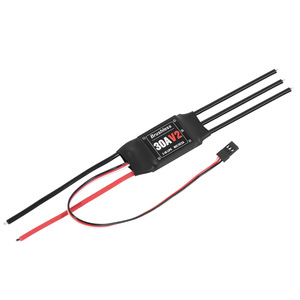 ESC แบบไร้แปรงถ่าน 30A V2 สำหรับแบตเตอรี่ Lipo 2-4S สำหรับเครื่องบินบังคับวิทยุแบบปีกตรึง - Product Image 1