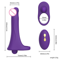 Anillo Vibrador para Pene con Control Remoto Inalámbrico, Funda de Silicona Premium para Hombres, Juguetes Sexuales para Parejas, Venta al por Mayor