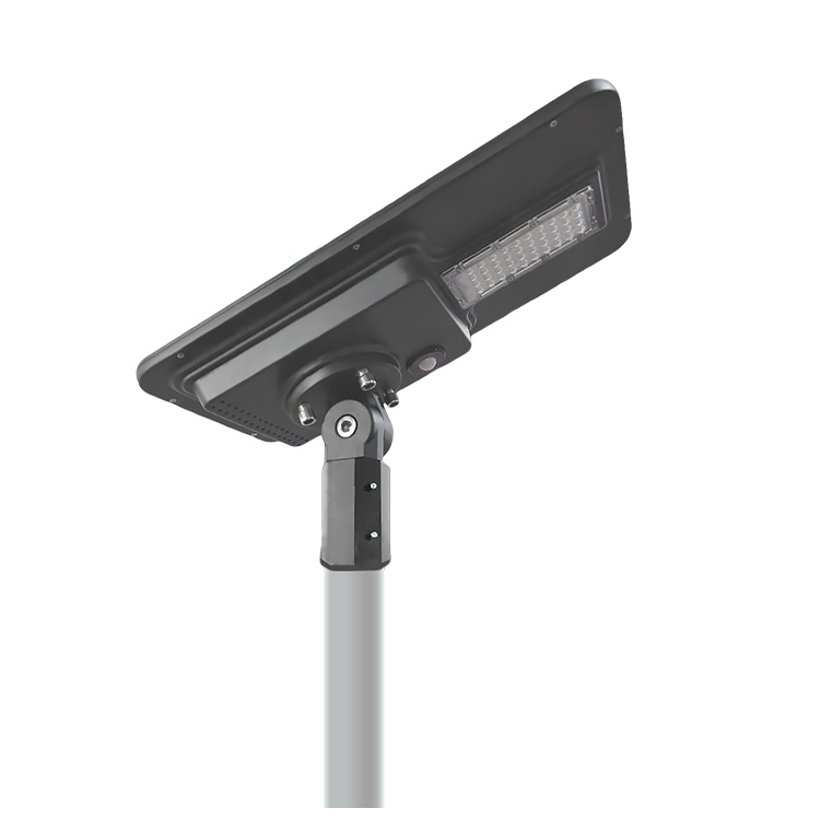 aire libre solar integrado luces led de alta potencia duradero solar integrada de las luces de la calle