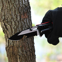 Couteaux pliants multifonctions avec brise-vitre, lumière LED, ouvre-bouteille, couteau de survie, couteau de poche Jack
