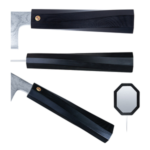 มีดคุกรีเหล็กดามัสกัสทำมือแบบกำหนดเอง มีดคารัมบิต ด้ามไม้ ใบมีดสไตล์ไวกิ้ง สแตนเลส ขายส่ง มีดโลหะขนาดเล็กแบบเต็มใบ - Product Image 5