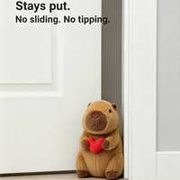 Butoir de porte décoratif en peluche Capybara lesté pour la maison et le bureau