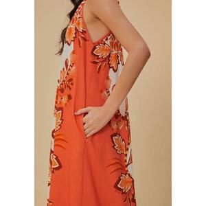 Nuevo Vestido Midi Floral Casual para Vacaciones, Diseño sin Tirantes, Espalda Descubierta, Escote Cruzado, Sexy - Product Image 5