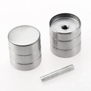 Ensemble de poignées de porte en acier inoxydable 304, finition brossée, style chinois, pour quincaillerie de cloison de toilettes publiques - Product Image 4