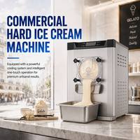 Machine à glace dure commerciale 20L/H, congélateur discontinu professionnel pour gelato, idéale pour les petites entreprises