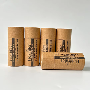 Factory Price Eco-Friendly Lip Balm Deodorant Cylinder <b>Container</b> 5g Cardboard Oil-Resistant Push up Paper Tube - Product Image 4