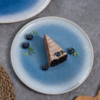 EKA Star Hotel Restaurant assiette ronde en céramique couleur émaillée design assiette en grès plat de dîner pour la maison assiettes de service