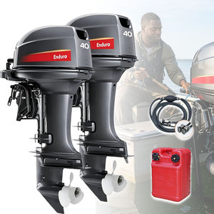 Moteur à essence 2 temps 40HP-40X 2 cylindres pour remplacement/réparation avec pompe à jet et télécommande - Product Image 6