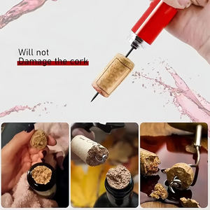 Sacacorchos <span class=keywords><strong>2</strong></span> en 1 con Bomba de Aire y Cortador de Papel de Aluminio, Herramienta para Abrir Botellas de Vino, Regalo para Amantes del Vino - Product Image 3