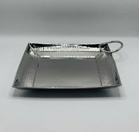 Plateau de service en acier inoxydable de qualité supérieure, écologique, moderne et luxueux, avec finition miroir, pour hôtel, restaurant et usage domestique