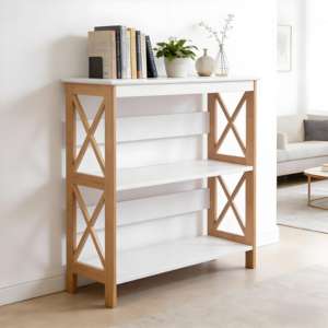 <span class=keywords><strong>Table</strong></span> d'appoint en bois sur mesure avec 3 étagères de rangement - Product Image 2