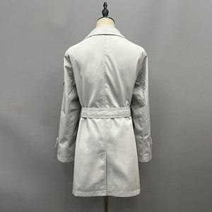 Cappotto Elegante da <span class=keywords><strong>Donna</strong></span> Primavera-Autunno Jancoco con Cintura, Risvolto a Revers, Tasche a Filetto, in Misto Cotone, Stile <span class=keywords><strong>Trench</strong></span> con OEM - Product Image 3