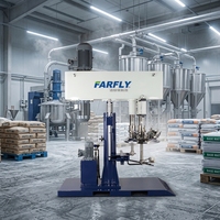 FDL900 500L |   Mélangeur à double arbre antidéflagrant de type au sol 22Kw+11Kw / Équipement de mélange pour enduit à haute viscosité