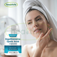 Complément alimentaire antioxydant pour le cerveau Healthife Private Label, capsules d'acide lipoïque et d'ergothionéine