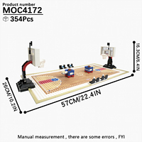 MOC4172 Basketball – 354 pièces – Série City View – Compatible avec les figurines d'action – Blocs de construction éducatifs à assembler – Jouets pour enfants