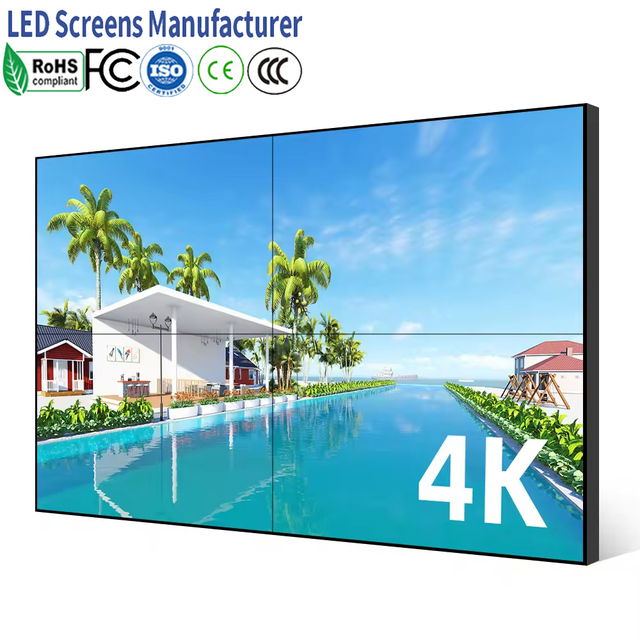 Narrow Bezel 2x2 3x3 1.8mm 46 49 55 65 Inch LCD Video Wall Panel Screen Price Thin Splicing Advertising Wide Lcd Screens Display