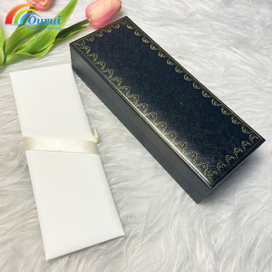 Luxury Rigid Paper Gift <b>Box</b> Custom Brand <b>Pen</b> Packaging <b>Box</b> Ribbon Lined Cardboard <b>Box</b> for Business Promotion - Product Image 1