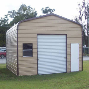 Edificio Metálico Prefabricado de 70x30, Estructura de Acero Ligero, Pequeño Almacén, Garaje Metálico para Autos, Cobertizo Exterior para Autos - Product Image 5