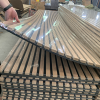 Panneaux muraux en bois insonorisants, panneaux acoustiques en lattes de bois, panneaux acoustiques Akupanel