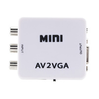 Convertisseur BAJEAL AV vers VGA 1080P 60Hz AV2VGA Adaptateur vidéo CVBS AV/RCA vers VGA pour moniteur TV