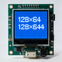 Module LCD TFT personnalisé 128x64 avec rétroéclairage LED 3V DC, luminosité 450 nits pour dictionnaire électronique et livre électronique