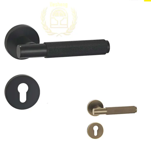 Black New Hotel Doors Locks Color Handle Lever Lock For Bedroom Indoor Door Lock